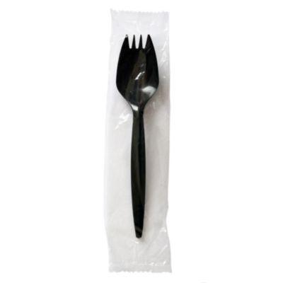 Boardwalk® CUTLERY,MW,SPORK,WRP,BK BWKSPORKBLPPIW 