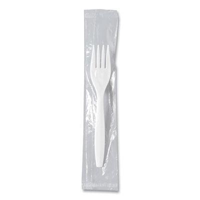 SOLO® CUTLERY,PLASTC,FORK,1K,WH MOW1-0007 