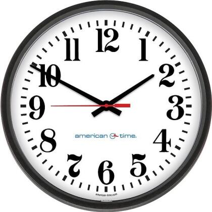 Manufacturer Varies Analog Clock,Plastic,13 1/8
