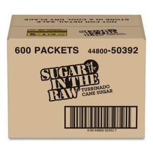 UPC 044800503927 product image for Sugar in the Raw Sugar, 0.18 oz Packet, 600/Carton Smu50392 - All | upcitemdb.com