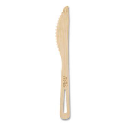 World Centric® Bamboo Cutlery, Knife, Paper, Natural, 2,000/Carton KN-BB-67 
