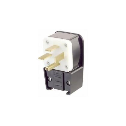 Leviton Agl Strt Blade Plug,Blk,50 A,Stnd,15-50P 8452-P 