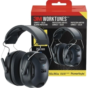 2040391 Work Tunes 26 dB Plastic Hearing Protector&#44; Black