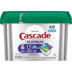 Cascade Platinum Action Pacs Fresh Dishwasher Detergent Tabs 40 Ct  All