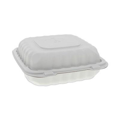 Pactiv Evergreen CONTAINER,HINGED,8X8,3,WH YCN808030000 alternate image
