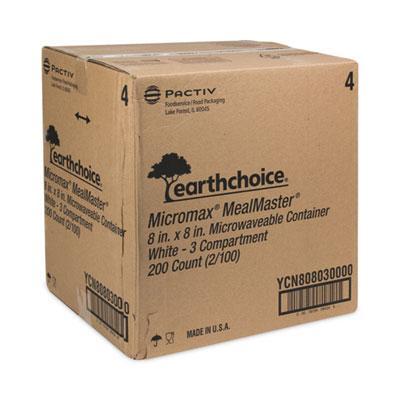 Pactiv Evergreen CONTAINER,HINGED,8X8,3,WH YCN808030000 alternate image