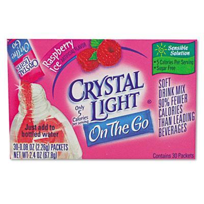 Crystal Light® Flavored Drink Mix, Raspberry Ice, 30 .08oz Packets/box GEN00798 alternate image