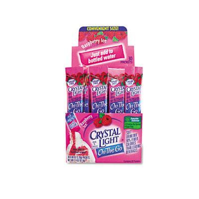 Crystal Light® Flavored Drink Mix, Raspberry Ice, 30 .08oz Packets/box GEN00798 alternate image