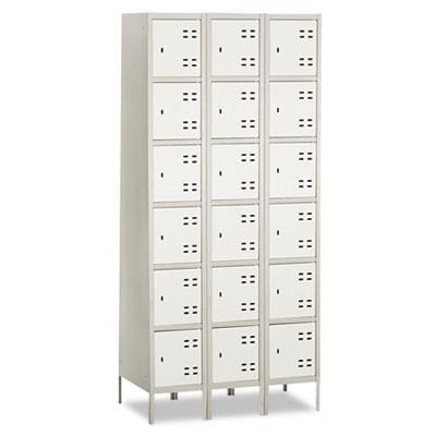 Safco® Three-Column Box Locker, 36w X 18d X 78h, Two-Tone Gray 5527GR alternate image