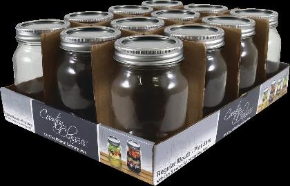 Country Classics Pint Size Regular Mouth Canning Jar (12-Pack)