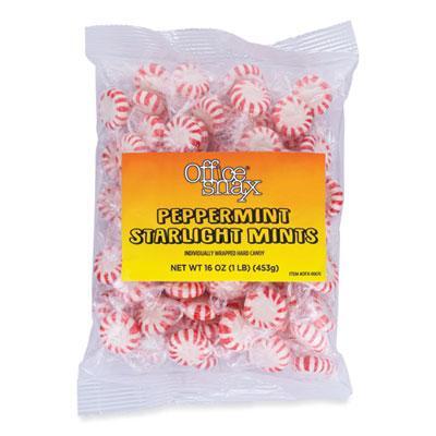 Office Snax® Candy Assortments, Starlight Peppermint Candy, 1 lb Bag 00670 alternate image