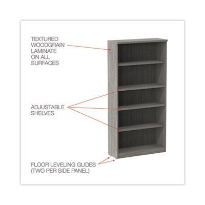 Alera® BOOKCASE,65",5 SHELF,GY ALEVA636632GY alternate image