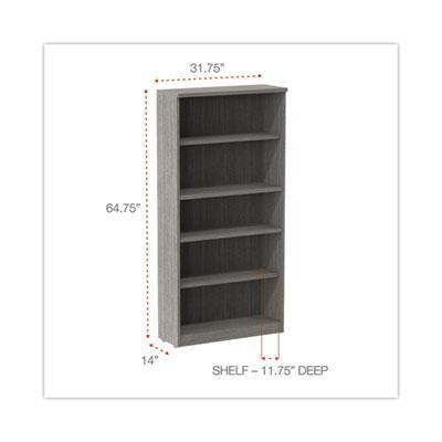 Alera® BOOKCASE,65",5 SHELF,GY ALEVA636632GY alternate image