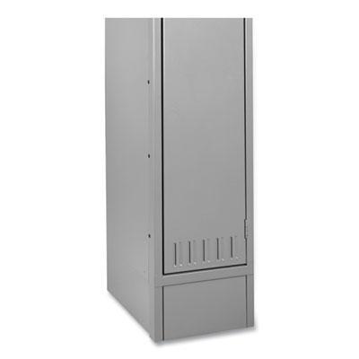 Tennsco Three Wide Closed Locker Base, 36w X 18d X 6h, Medium Gray CLB-3618-MGY alternate image