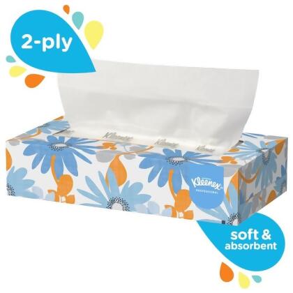 Kimberly-Clark Professional Facial Tissue,100,White,PK36 21400 alternate image