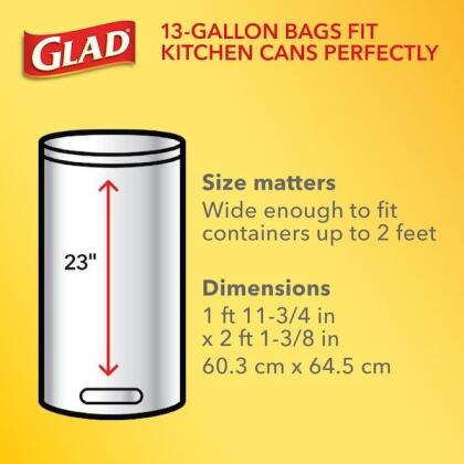 Glad Trash Bag,13 gal.,PK40 78361 alternate image
