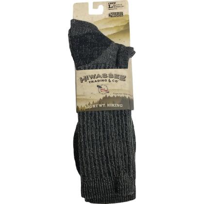 Hiwassee Trading Company Large Charcoal Lightweight Hiking Crew Sock 71677 alternate image
