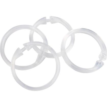 Zenith Zenna Home Clear Plastic Shower Curtain Ring (12 Count) SSR001KK alternate image