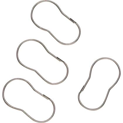 Zenith Zenna Home Chrome Plain Shower Curtain Hook (12 Count) 90SS alternate image