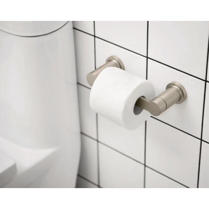Moen Rinza Wall Mount Pivoting Toilet Paper Holder, Spot Resist Brushed Nickel alternate image