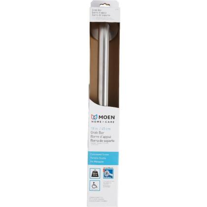 Moen Home Care 18 In. Concealed Screw Grab Bar, Stainless Steel L8718 alternate image