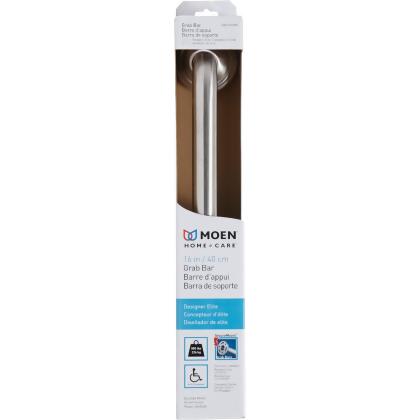 Moen Home Care 16 In. Concealed Screw Designer Grab Bar, Brushed Nickel alternate image