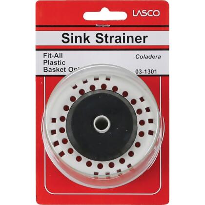 Lasco 3-3/8 In. White Duo Basket Strainer Stopper 03-1301 alternate image
