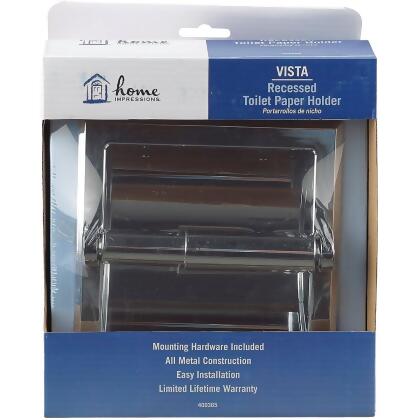 Home Impressions Vista Chrome Recessed Toilet Paper Holder 409365 alternate image