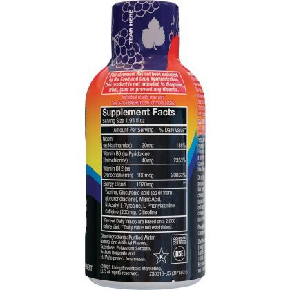 5-hour ENERGY Shot, Regular Strength, Grape, 1.93 oz 510580 Pack of 12 alternate image
