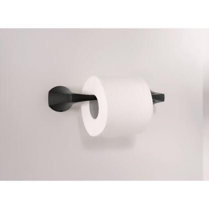 Moen Lindor Wall Mount Pivoting Toilet Paper Holder, Matte Black MY8708BL alternate image