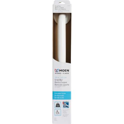 Moen Home Care 18 In. Concealed Screw Grab Bar, Glacier R8918W alternate image