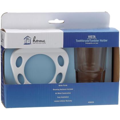 Home Impressions Vista White Toothbrush Holder 409454 alternate image