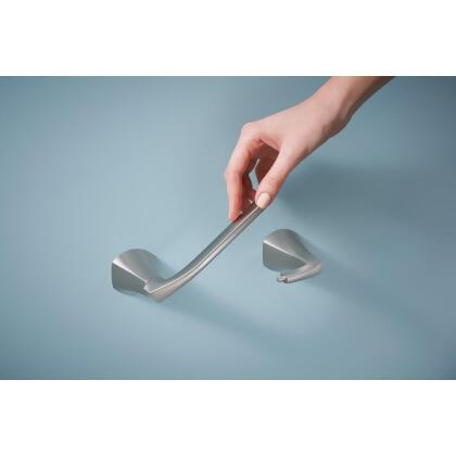 Moen Lindor Wall Mount Pivoting Toilet Paper Holder, Spot Resist Brushed Nickel alternate image