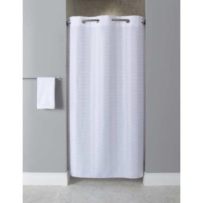 Hookless Shower Curtain,74 in L,42 in W,White HBH43LIT01SXAM alternate image