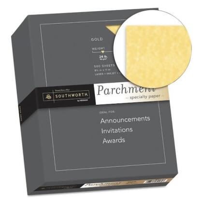 Southworth Paper,Parchment,24No,Gold,PK500 994C alternate image