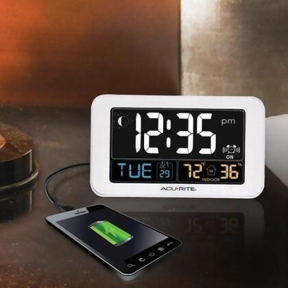 Acurite Intelli-Time Alarm Clock,w/Indoor Temp 13040CA alternate image