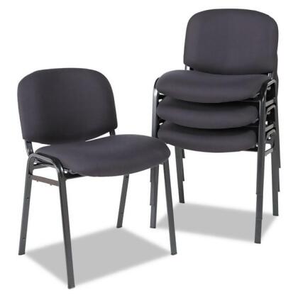 Alera Stacking Chairs,Black Fabric,PK4 ALESC67FA10B alternate image