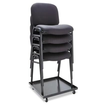 Alera Stacking Chairs,Black Fabric,PK4 ALESC67FA10B alternate image