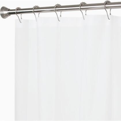 Zenith Zenna Home 70 In. x 72 In. White Lightweight PEVA Shower Curtain Liner alternate image