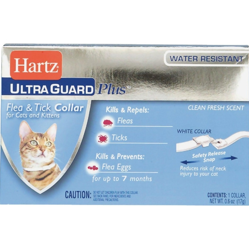 Hartz Ultra Guard Plus Water Resistant Flea & Tick Collar For Cats