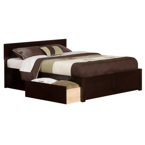 Orlando Queen Flat Panel Foot Board w/ 2 Urban Bed Drawers Espresso - All Orlando Queen Flat Panel Foot Board w/ 2 Urban Bed Drawers Espresso - All