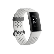 Fitbit Charge 3 Unisex White Smart Watch-Fb410gmwt Fitbit Charge 3 Unisex White Smart Watch-Fb410gmwt