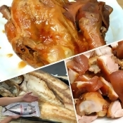 【在地好屏】三牲方便3件組(桃木燻雞+鯖魚一夜干+萬巒豬腳900G)/ 【在地好屏】三牲方便3件組(桃木燻雞+鯖魚一夜干+萬巒豬腳900G)