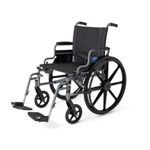 K4 Extra-Wide Lightweight Wheelchair 20 x 18 Desk Arms Legrests 1 Each / Each - All