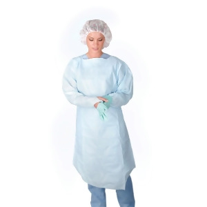 Polyethylene Thumb Loop Style Isolation Gowns Blue X-Large - All