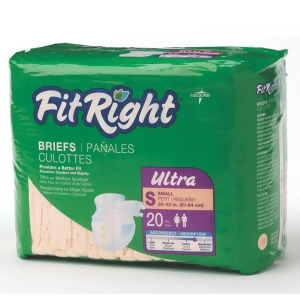 Fitright Ultra Briefs Small 20 80 Each / Case - All