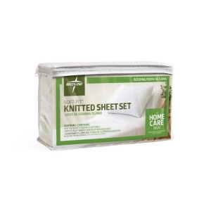 Soft-fit Knitted Dealer Pack Sheet Set White Twin - All