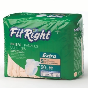 Fitright Extra Briefs Small 20 80 Each / Case - All