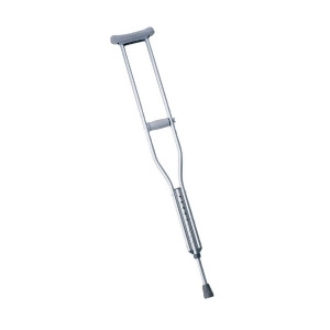 Push-button Aluminum Crutches 4'6 Axillary 1 Pair / Case - All