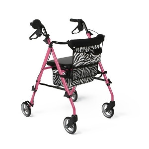 Posh Pink Zebra Rollator Pink 6 - All